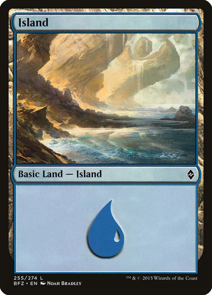 Island (255) [Battle for Zendikar] - MTG Single