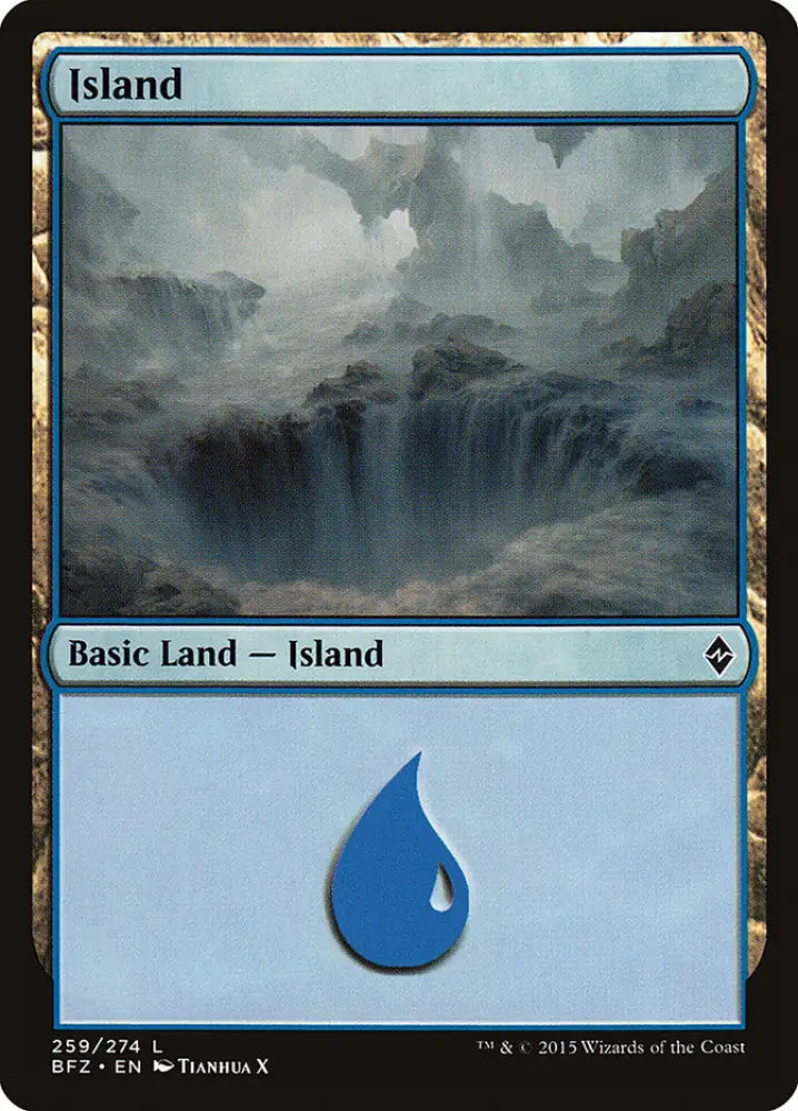 Island (259) [Battle for Zendikar] - MTG Single