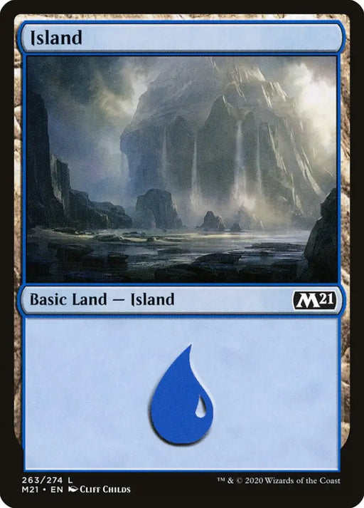 Island (263) [Core Set 2021] - MTG Single