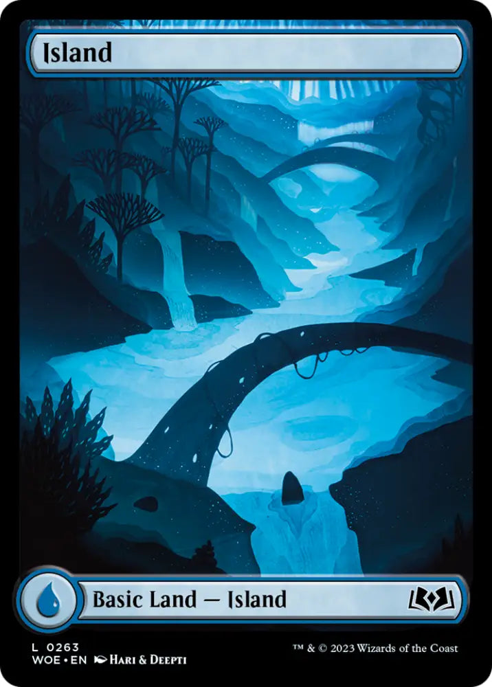 Island (263) (Full-Art) [Wilds of Eldraine] - MTG Single