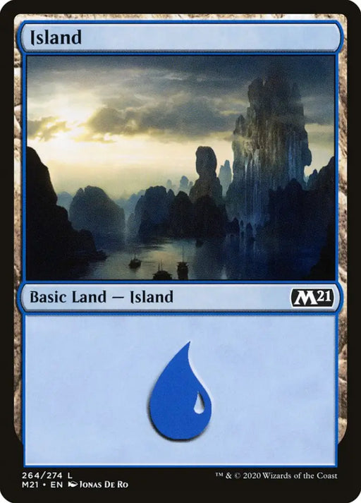 Island (264) [Core Set 2021] - MTG Single