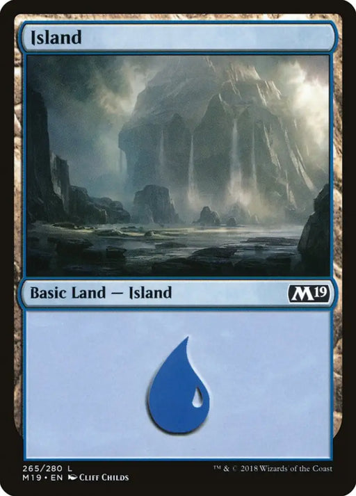 Island (265) [Core Set 2019] - MTG Single