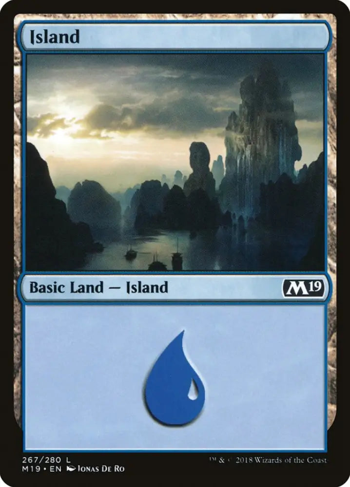 Island (267) [Core Set 2019] - MTG Single