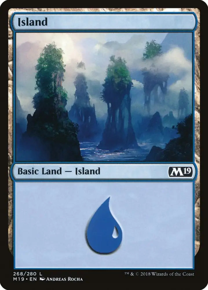 Island (268) [Core Set 2019] - MTG Single