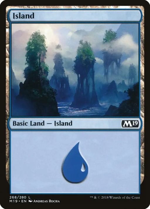 Island (268) [Core Set 2019] - MTG Single