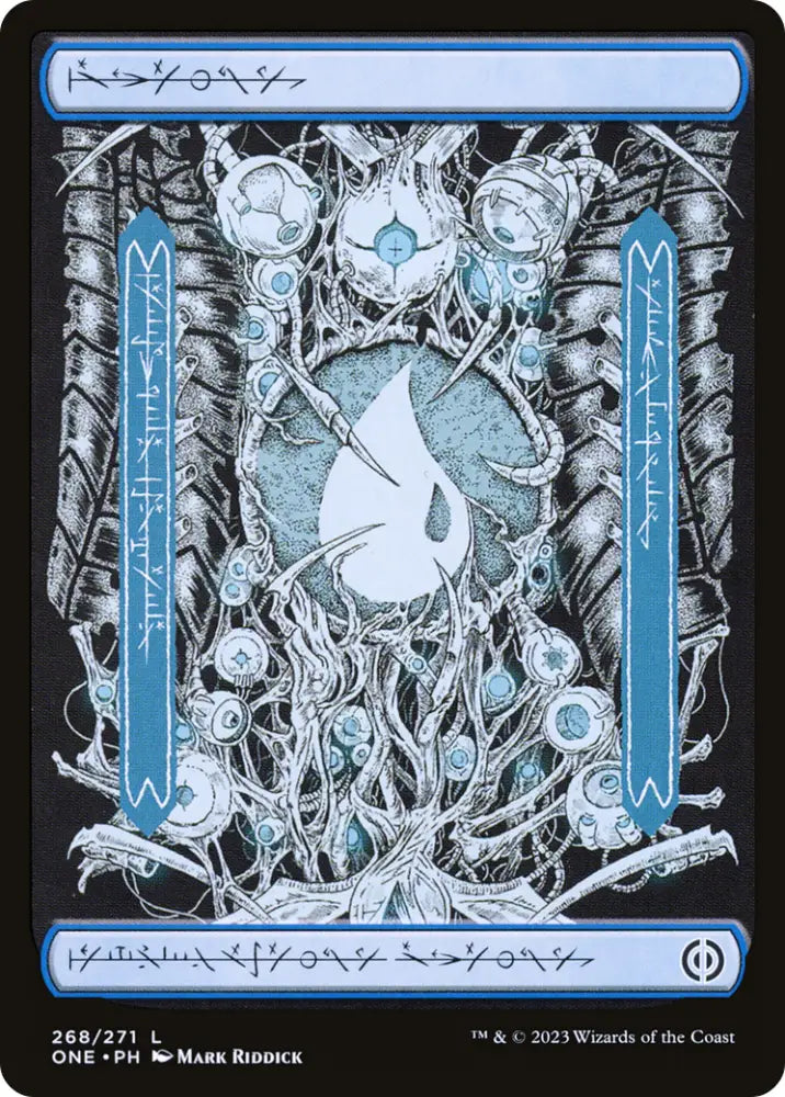 Island (268) (Phyrexian) [Phyrexia: All Will Be One] - MTG Single