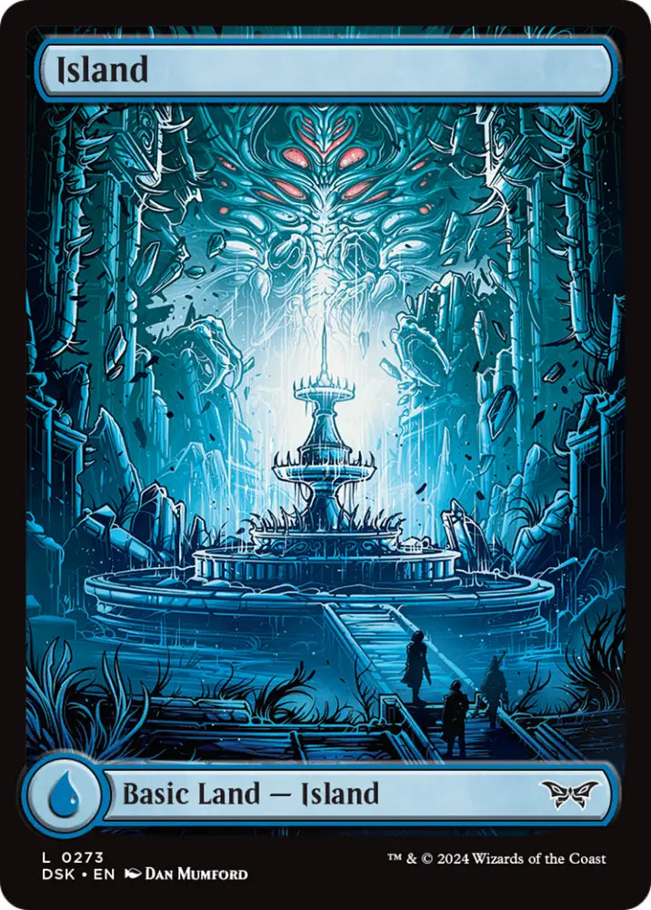 Island (273) - Full Art [Duskmourn: House of Horror] - MTG Single