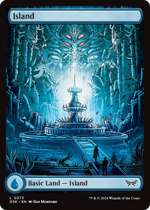Island (273) - Full Art [Duskmourn: House of Horror] - MTG Single