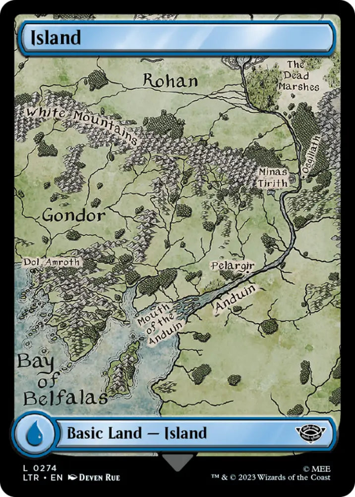 Island (274) [The Lord of the Rings: Tales of Middle-Earth] - MTG Single