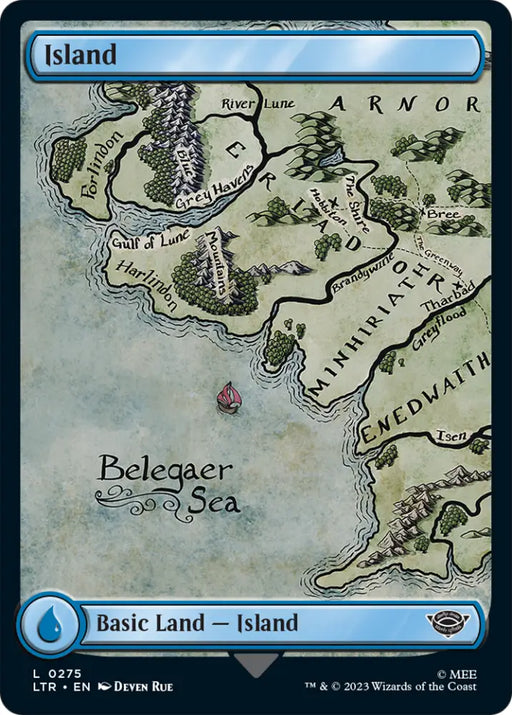 Island (275) [The Lord of the Rings: Tales of Middle-Earth] - MTG Single