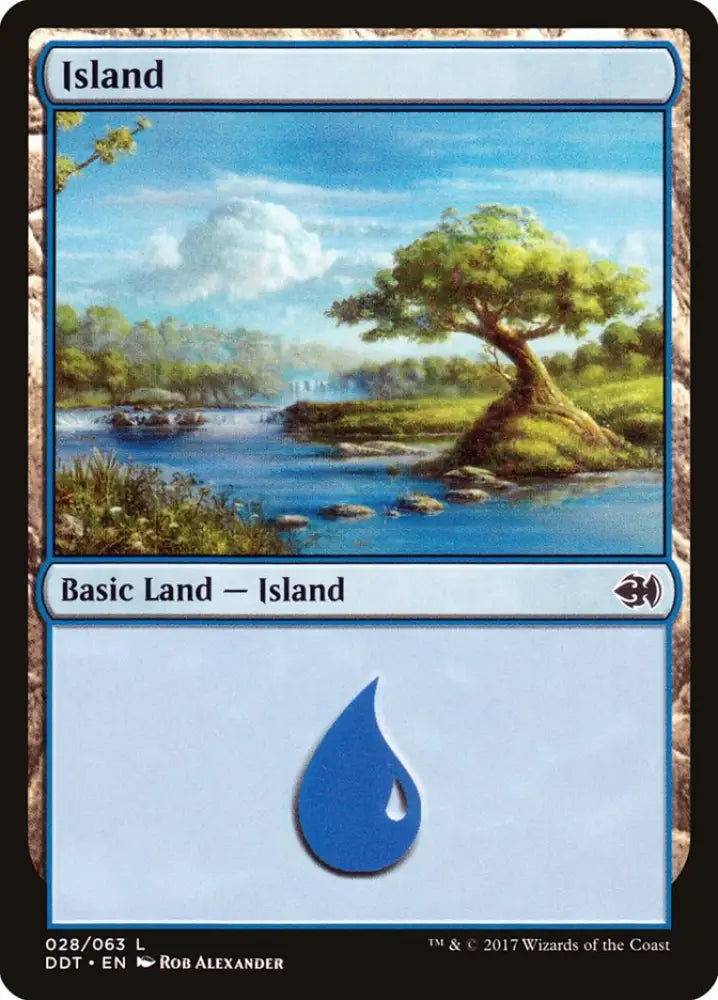 Island (28) [Duel Decks: Merfolk vs. Goblins] - MTG Single
