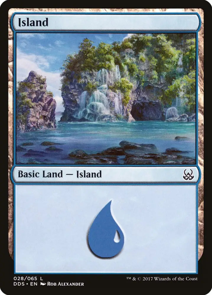 Island (28) [Duel Decks: Mind vs. Might] - MTG Single