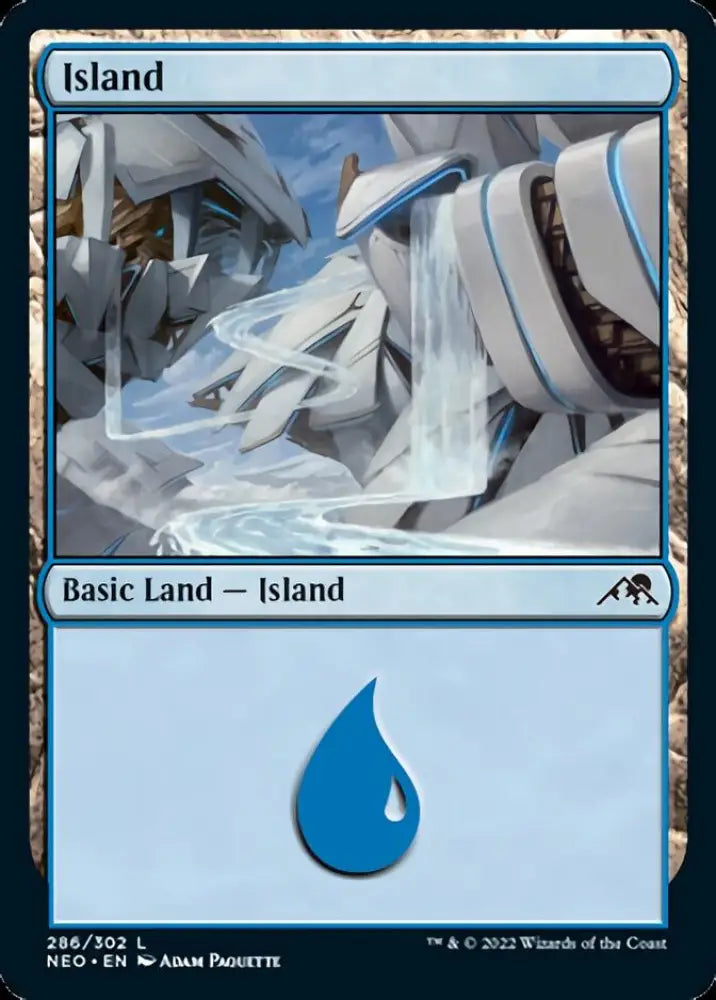 Island (286) [Kamigawa: Neon Dynasty] - MTG Single