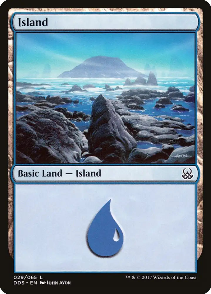 Island (29) [Duel Decks: Mind vs. Might] - MTG Single