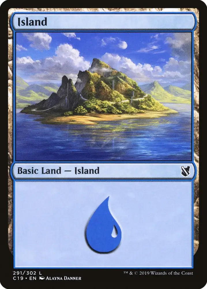 Island (291) [Commander 2019] - MTG Single
