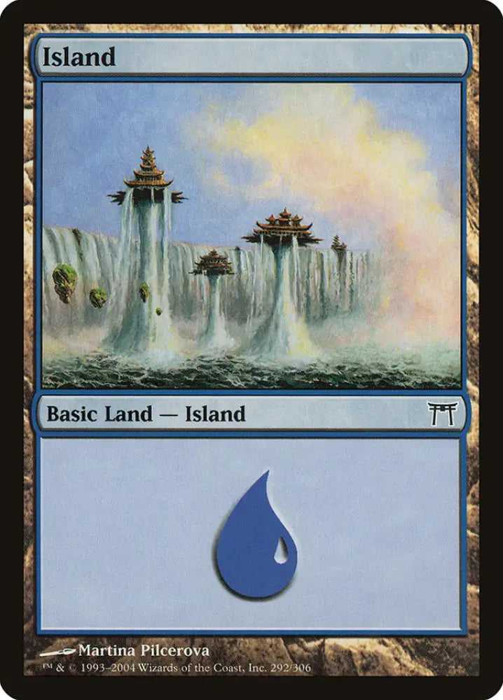 Island (292) [Champions of Kamigawa] - MTG Single