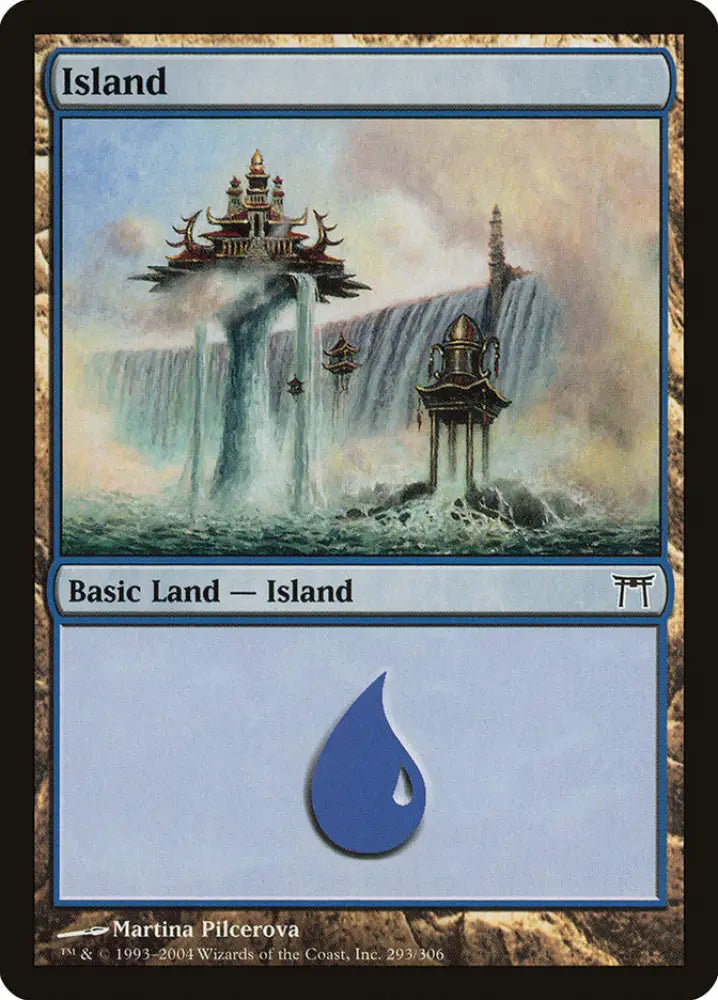 Island (293) [Champions of Kamigawa] - MTG Single