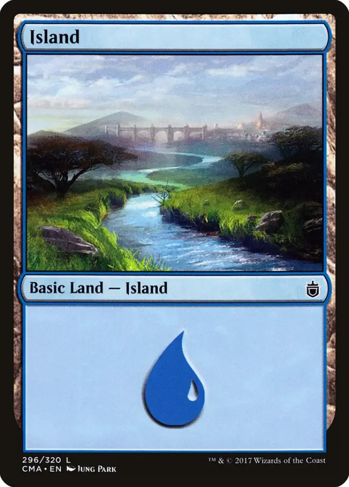 Island (296) [Commander Anthology] - MTG Single