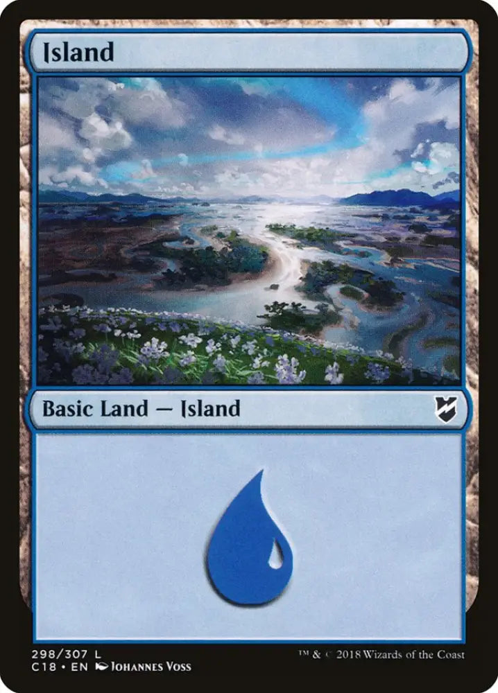 Island (298) [Commander 2018] - MTG Single