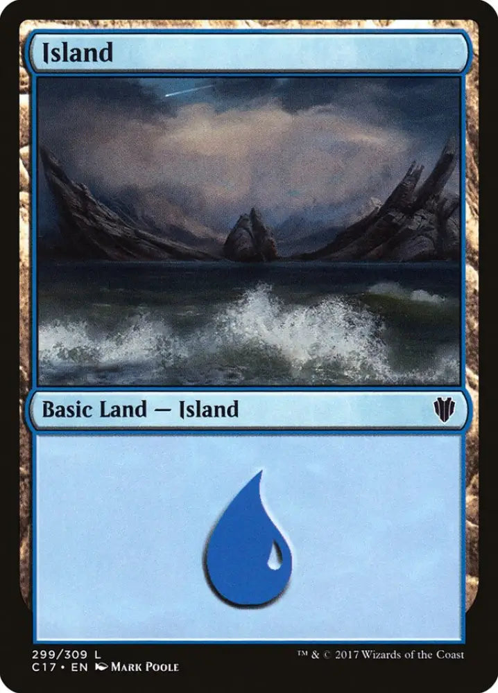 Island (299) [Commander 2017] - MTG Single