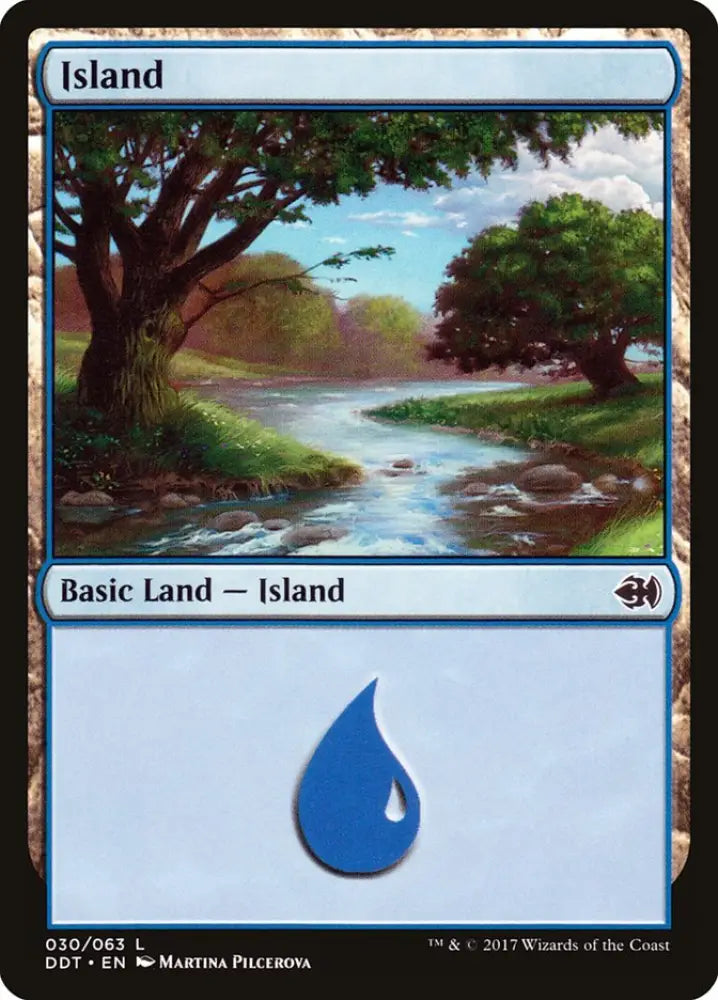 Island (30) [Duel Decks: Merfolk vs. Goblins] - MTG Single