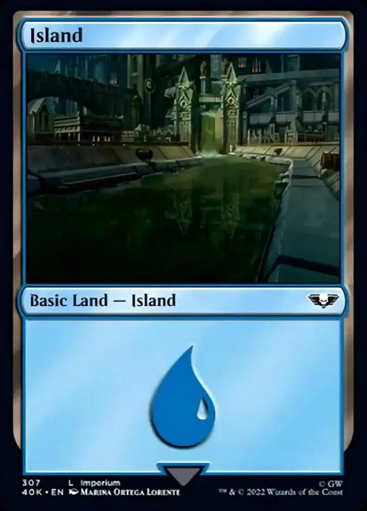 Island (307) [Warhammer 40,000] - MTG Single