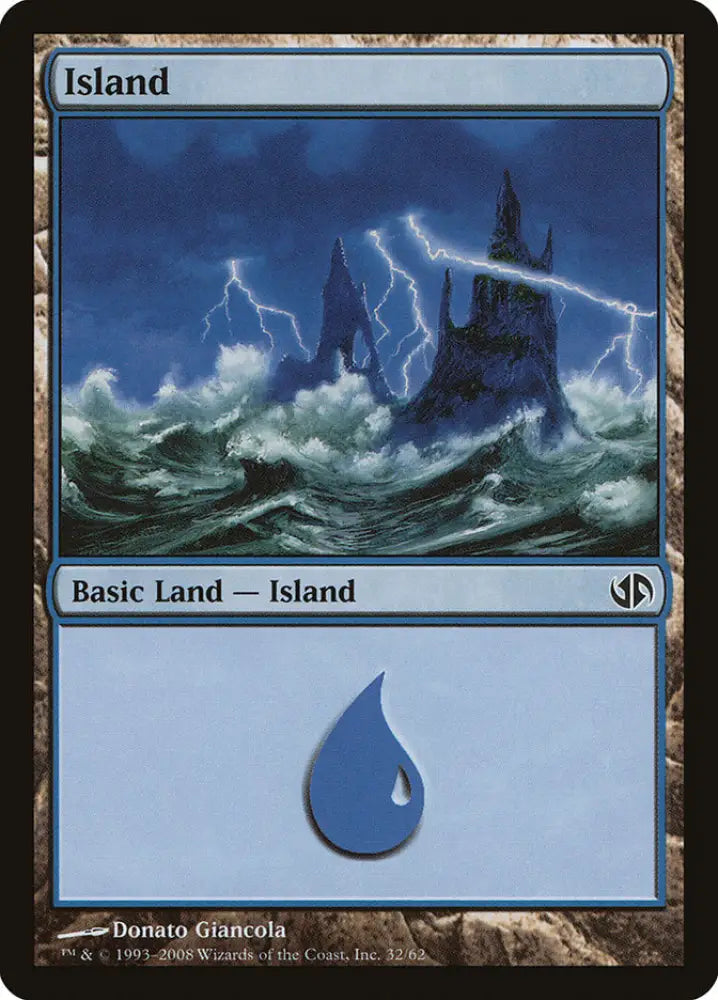 Island (32) [Duel Decks: Jace vs. Chandra] - MTG Single