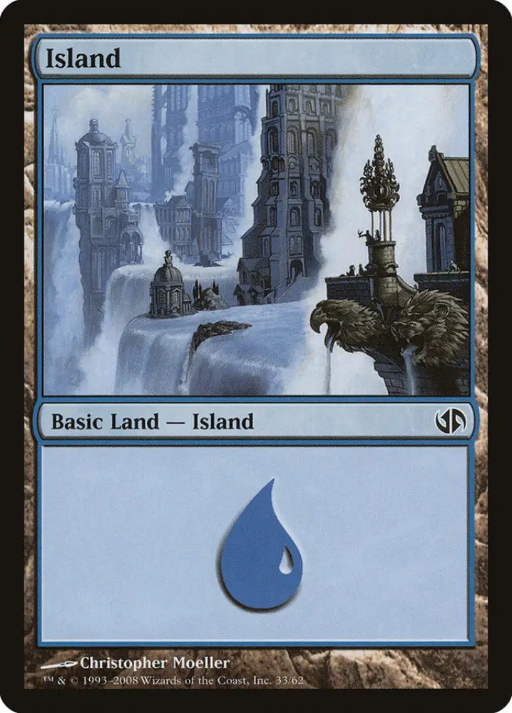 Island (33) [Duel Decks: Jace vs. Chandra] - MTG Single