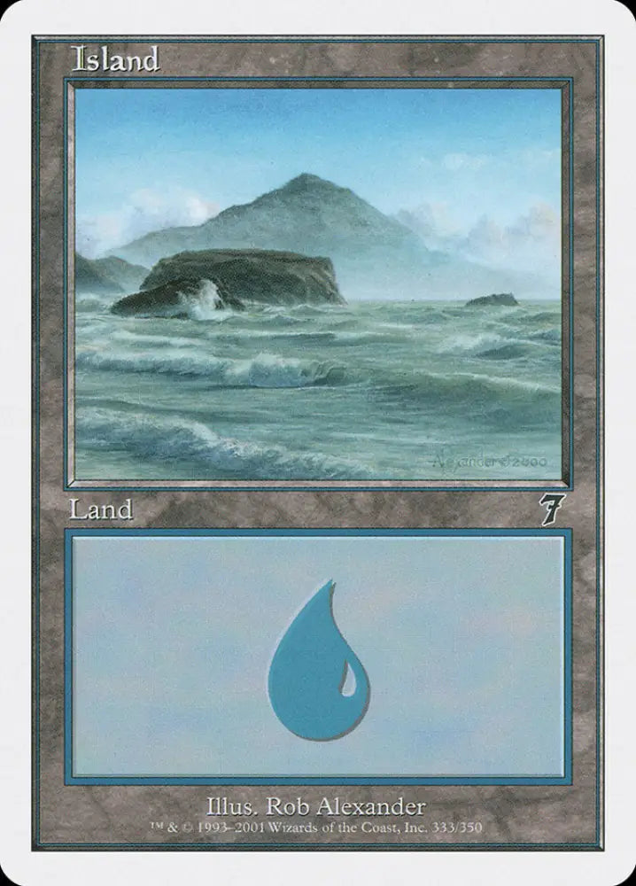 Island (333) [Seventh Edition] - MTG Single