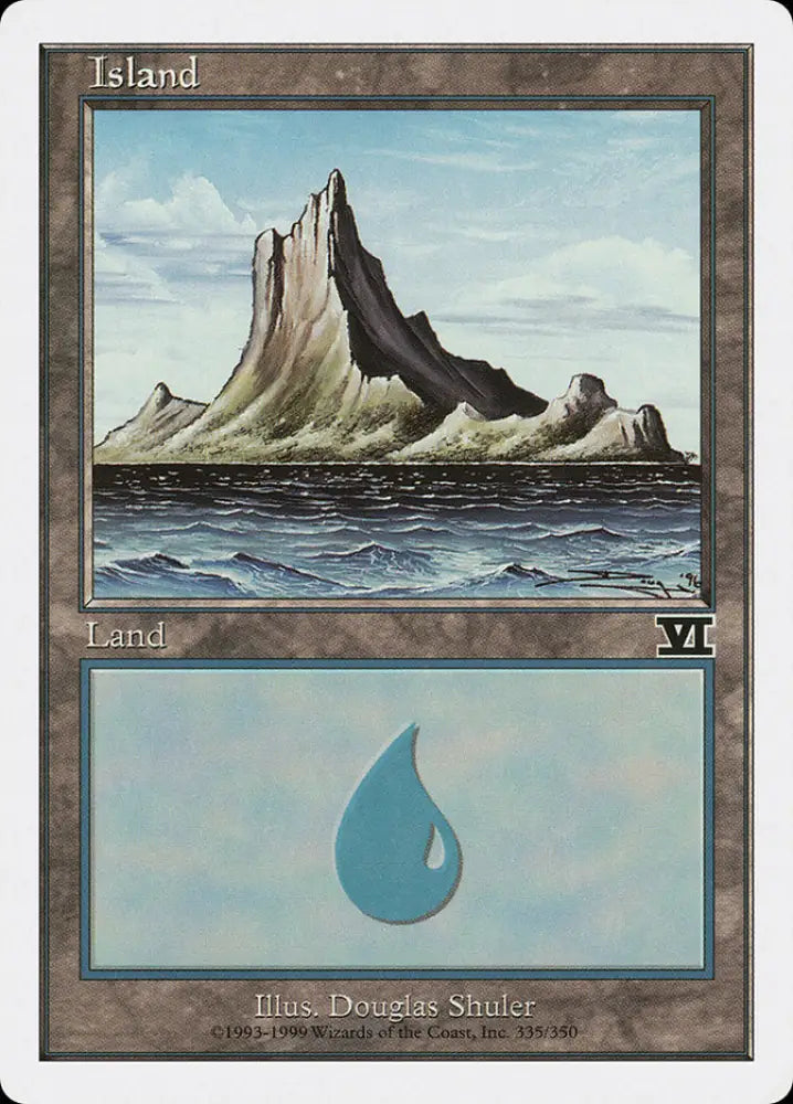 Island (335) [Classic Sixth Edition] - MTG Single
