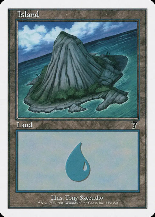 Island (335) [Seventh Edition] - MTG Single