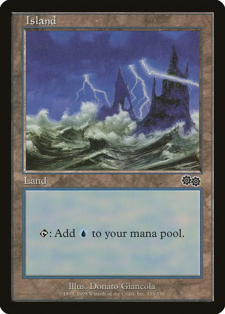 Island (335) [Urza’s Saga] - MTG Single