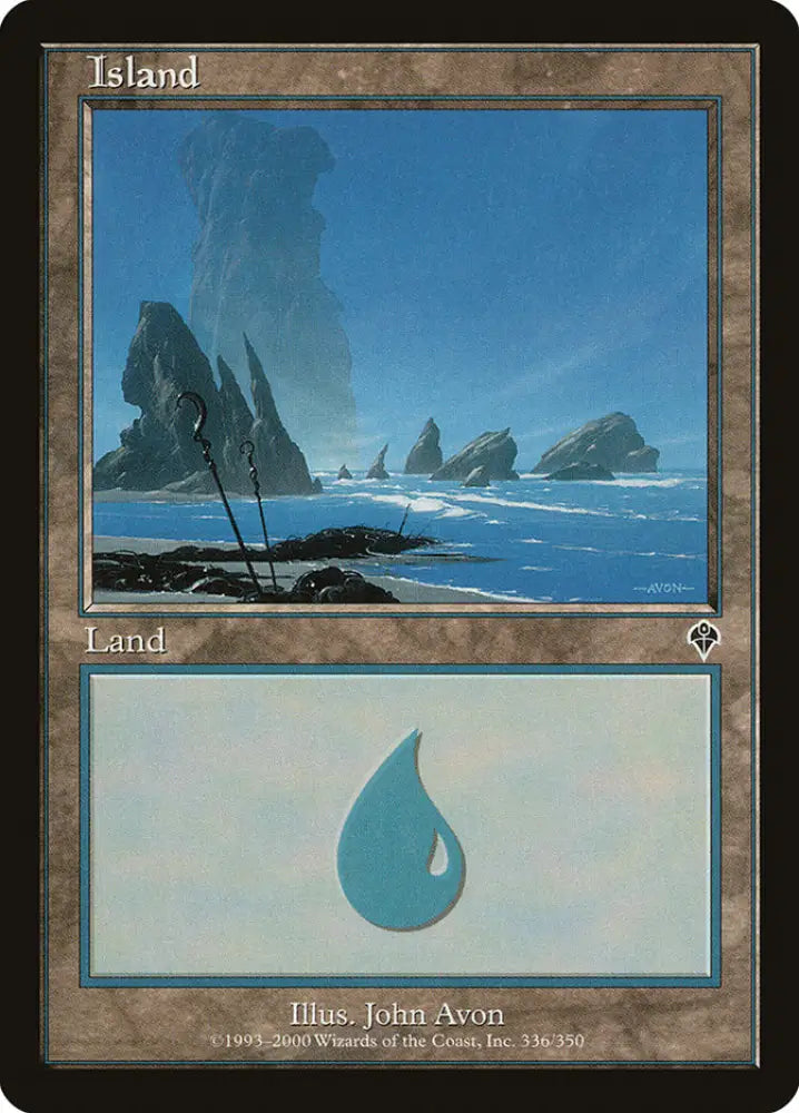 Island (336) [Invasion] - MTG Single