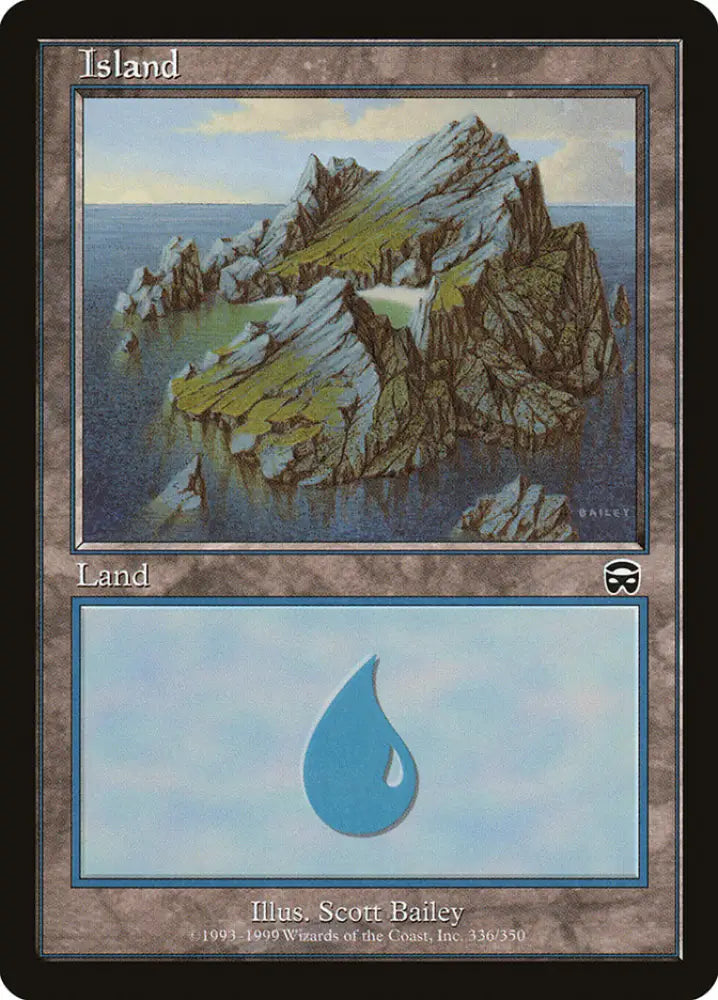Island (336) [Mercadian Masques] - MTG Single