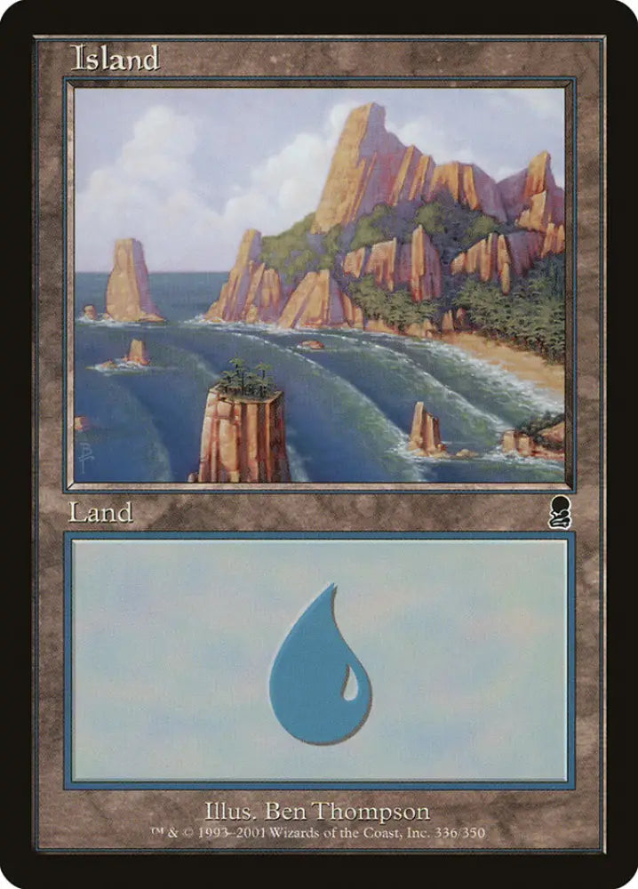 Island (336) [Odyssey] - MTG Single