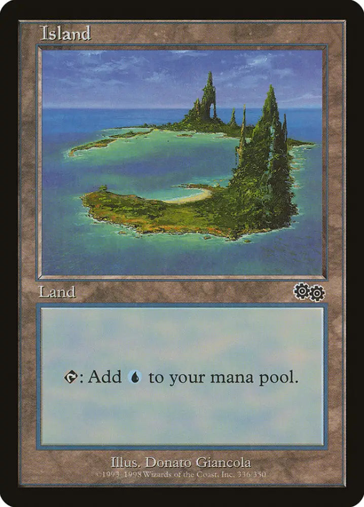 Island (336) [Urza’s Saga] - MTG Single
