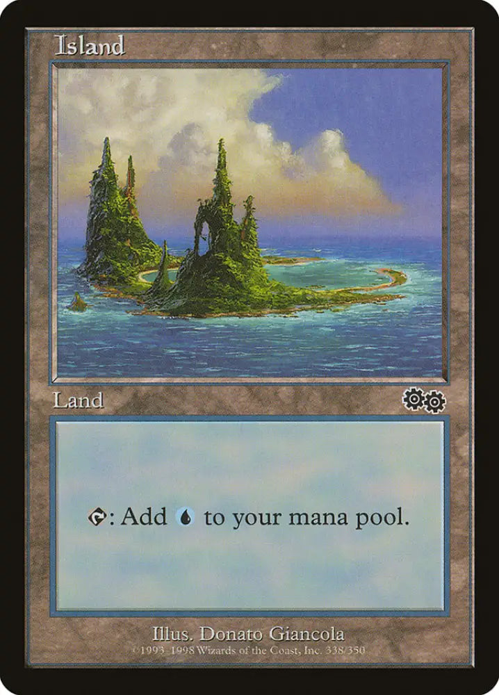 Island (338) [Urza’s Saga] - MTG Single
