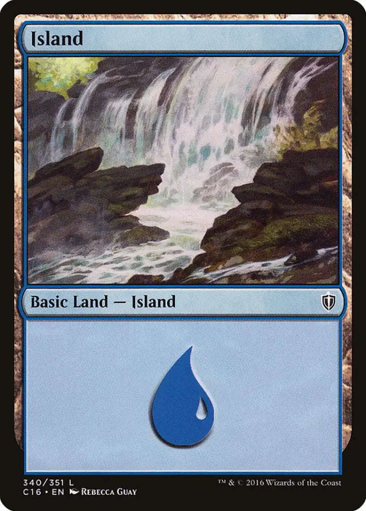 Island (340) [Commander 2016] - MTG Single