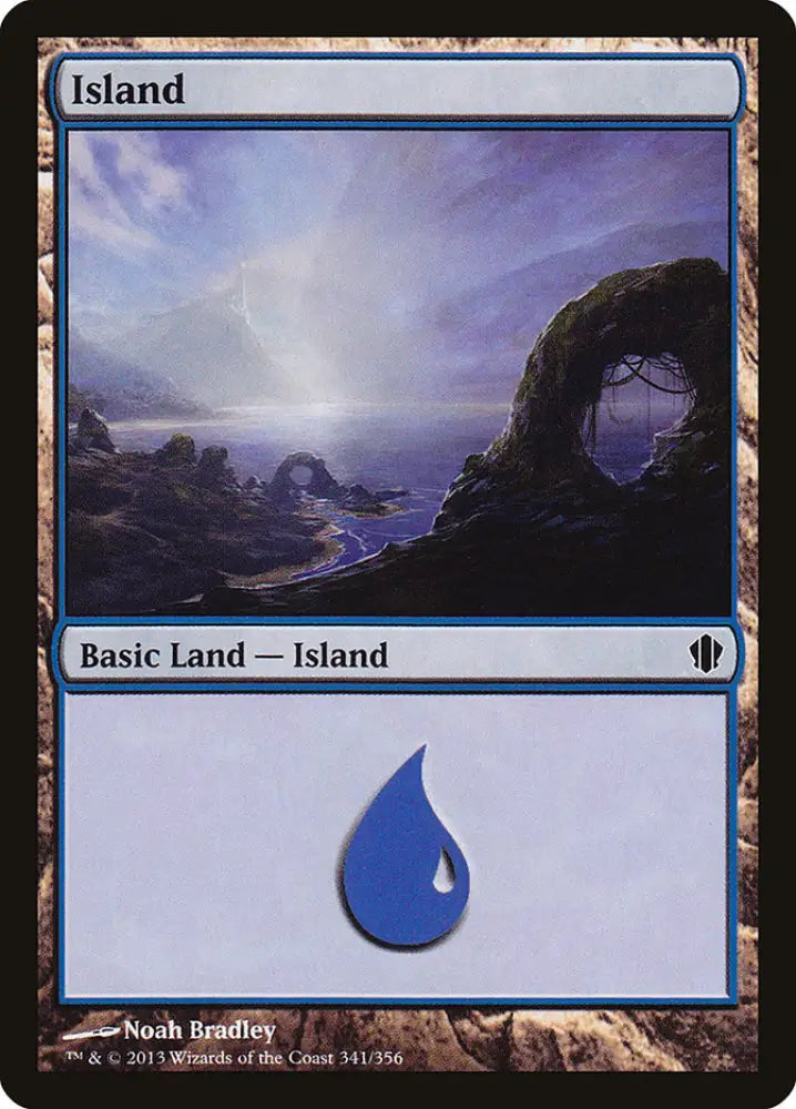 Island (341) [Commander 2013] - MTG Single