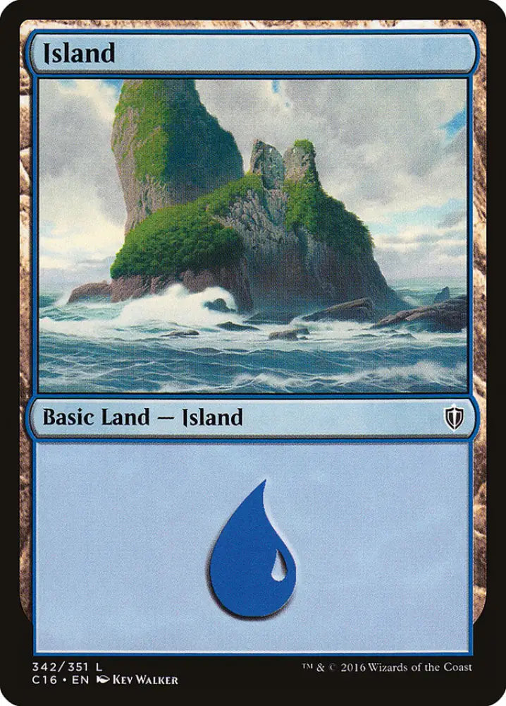 Island (342) [Commander 2016] - MTG Single
