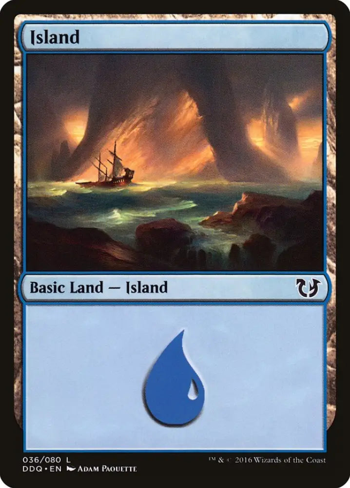 Island (36) [Duel Decks: Blessed vs. Cursed] - MTG Single