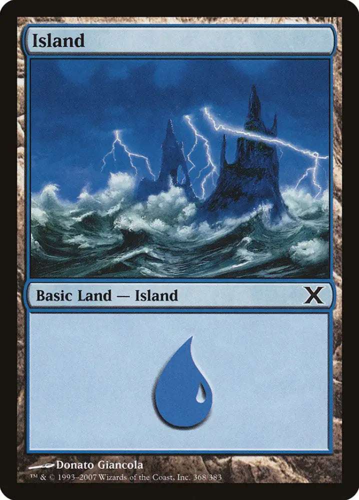 Island (368) [Tenth Edition] - MTG Single