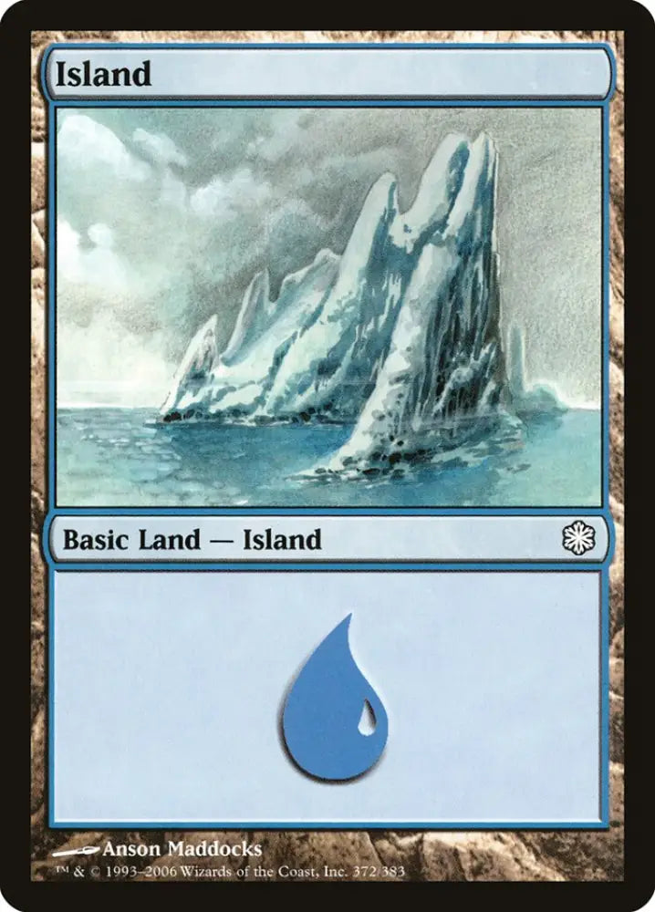 Island (372) [Coldsnap Theme Decks] - MTG Single