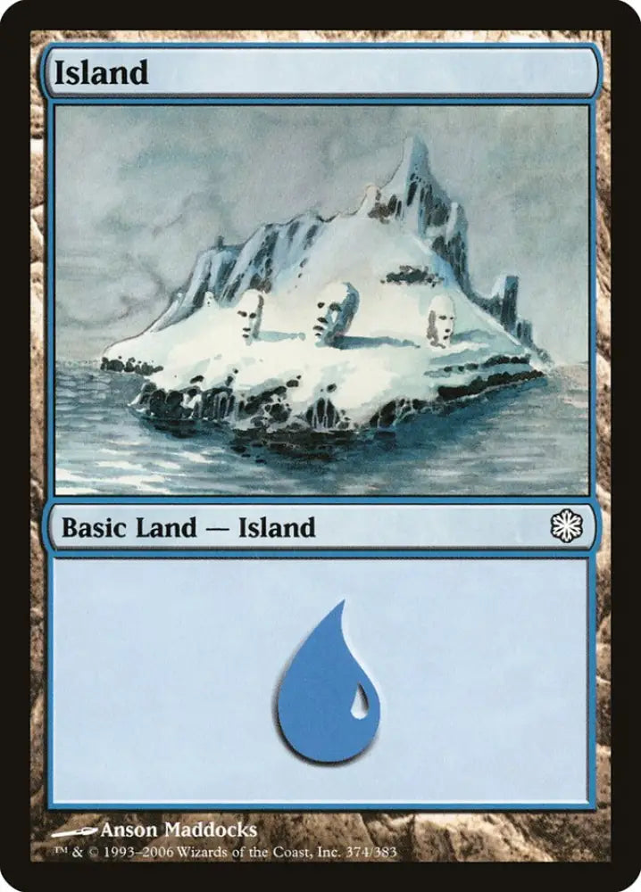 Island (374) [Coldsnap Theme Decks] - MTG Single