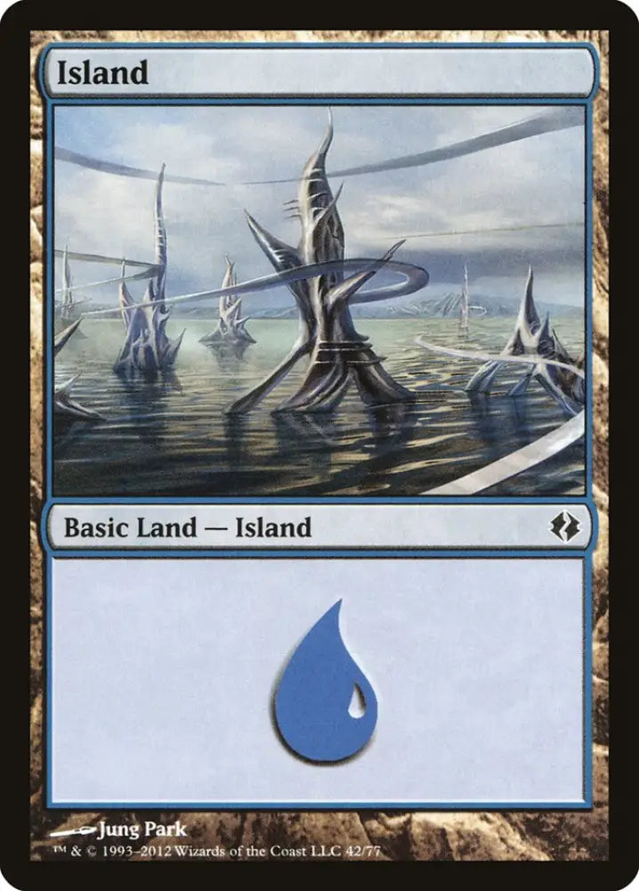 Island (42) [Duel Decks: Venser vs. Koth] - MTG Single