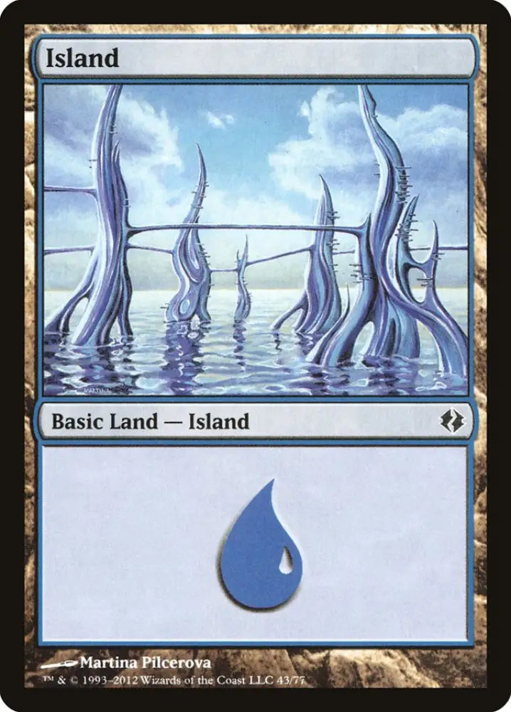 Island (43) [Duel Decks: Venser vs. Koth] - MTG Single