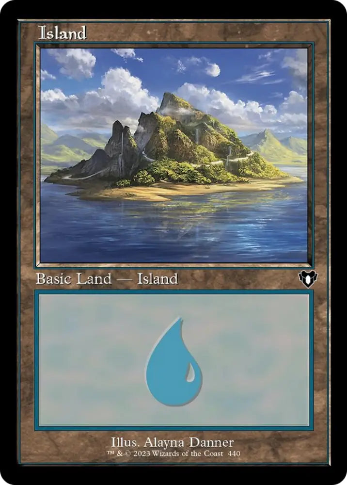 Island (440) (Retro) [Commander Masters] - MTG Single