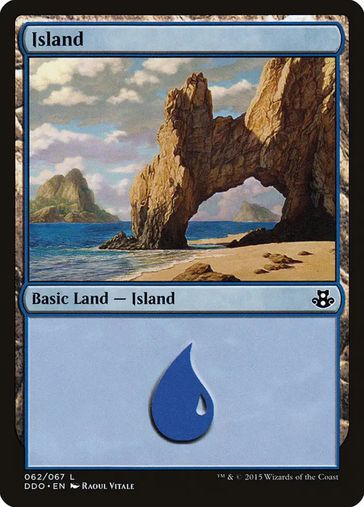 Island (62) [Duel Decks: Elspeth vs. Kiora] - MTG Single