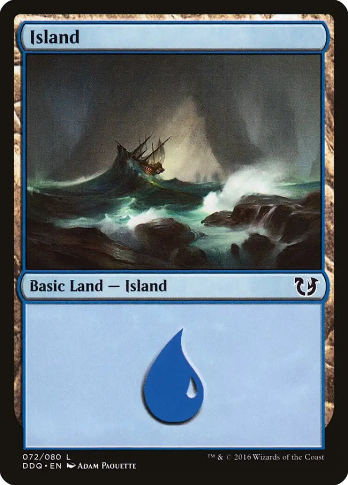 Island (72) [Duel Decks: Blessed vs. Cursed] - MTG Single
