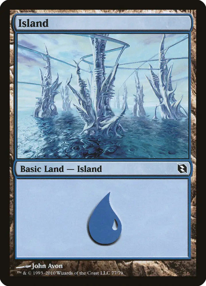 Island (77) [Duel Decks: Elspeth vs. Tezzeret] - MTG Single